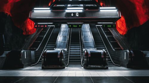 Escalator, Metro, Tunnel Wallpapers Free Download