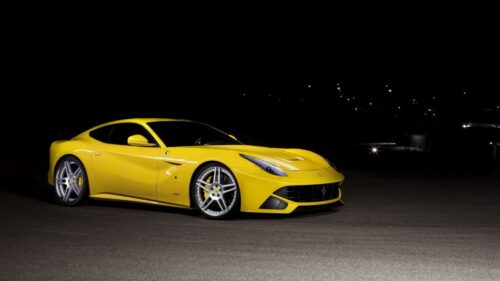 F12, Berlinetta, Ferrari, Yellow, Side, View Wallpapers Free Download