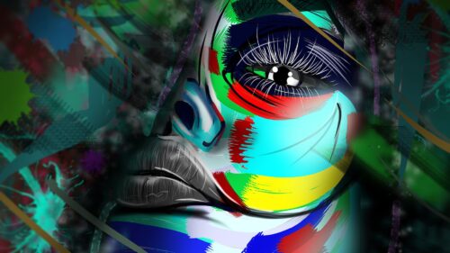 Face, Colorful, Art Wallpapers Free Download