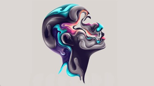 Face, Paint, Profile, Abstraction Wallpapers Free Download