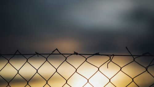 Fence, Mesh, Sky Desktop Wallpapers Free Download