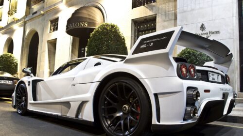 Ferrari Enzo, Aston Martin, White, hotel Desktop Wallpapers Free Download
