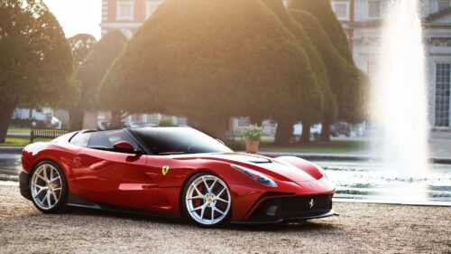 Ferrari, F12, TRS, Red, Side, View Desktop Wallpapers Free Download