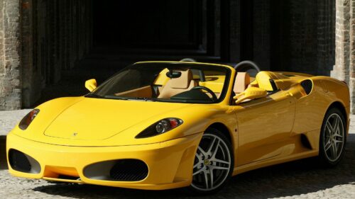 Ferrari F430, Spider, Yellow Desktop Wallpapers Free Download