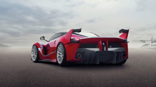 Ferrari, Hypercar, Rear, View, Wings Desktop Wallpapers Free Download