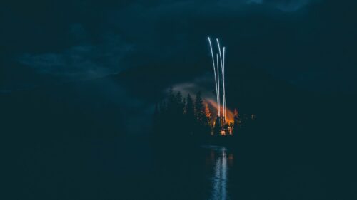 Fireworks, Night, Dark Desktop Wallpapers Free Download