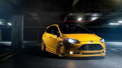 Focus Ford, Front View, Yellow Cars HD Wallpapers Free Download