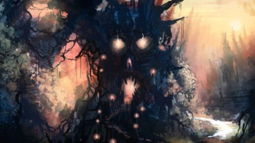 Forest, Skull, Face Wallpapers For Desktop