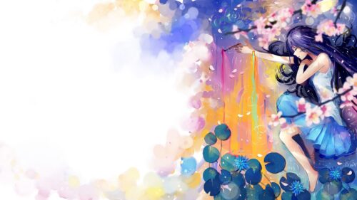 Girl, Art, Brush HD Wallpapers Free Deownload