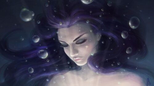 Girl, Art, Face, Hair, Underwater HD Wallpapers Free Deownload
