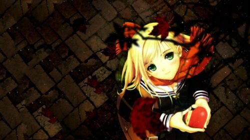 Girl Blonde, Heart, Gift, Snow HD Wallpapers Free Download