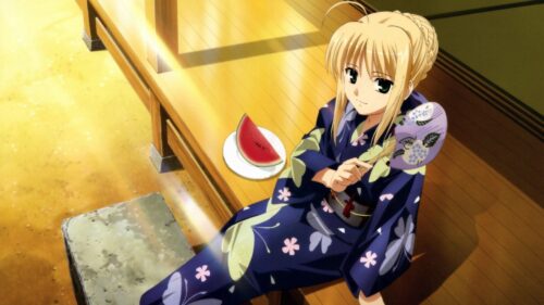 Girl, Blonde, Kimono, Slice HD Wallpapers Free Download