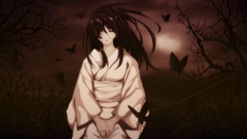 Girl, Brunette, Kimonos, Butterflies HD Wallpapers