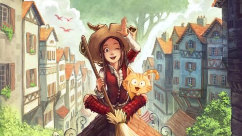 Girl, Cat, Roof Free Wallpapers Download