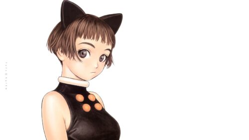 Girl, Ears, Suit, Black Free Wallpapers Download
