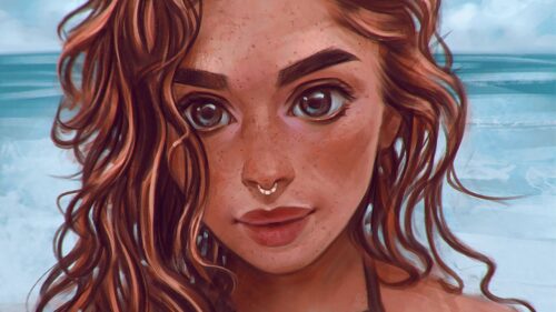 Girl, Face, Glance Free Wallpapers Download