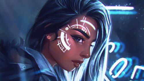 Girl, Face, Paint Free Wallpapers Download