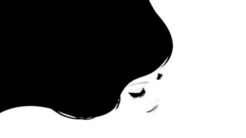 Girl, Hair, Light, Black, White Free Wallpapers Download