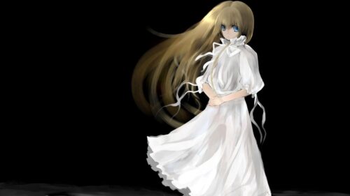Girl, Hair, Young, Sad, Dress, White Free Wallpapers Download