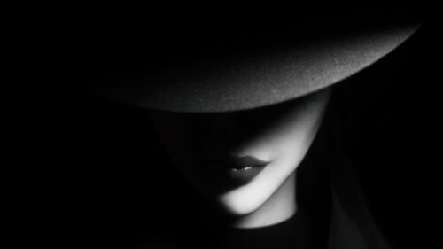Girl, Hat, BW Free Wallpapers Download
