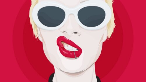 Girl, Lips, Piercing Free Wallpapers Download