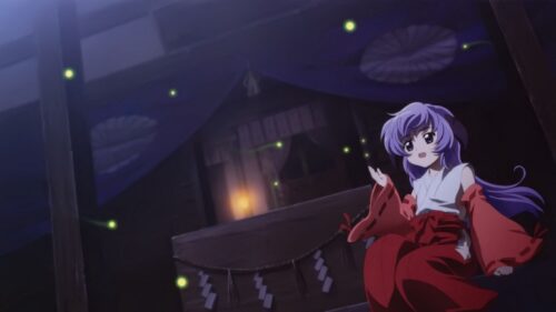 Girl, Night, Kimono, Fireflies, Surprise Free Wallpapers Download