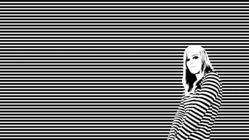 Girl, Shirt, Stripes Free Wallpapers Download