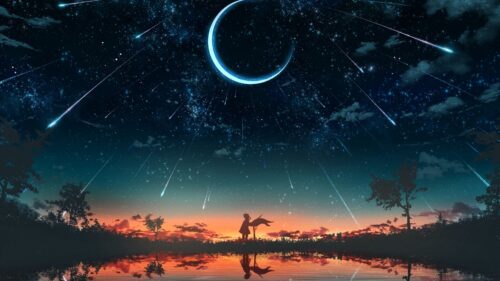 Girl, Silhouette, Sunset Free Wallpapers Download
