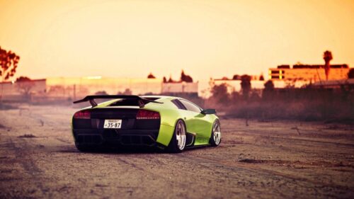 Green, Bright, City, Lamborghini PC Wallpapers Free Download