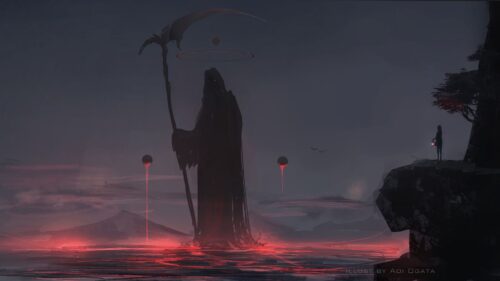 Grim, Reaper, Silhouette, Mantle PC Wallpapers Free Download