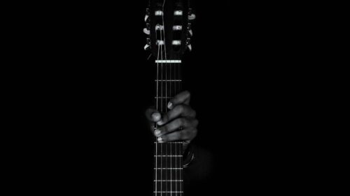 Guitar, Hand, Bw PC Wallpapers Free Download