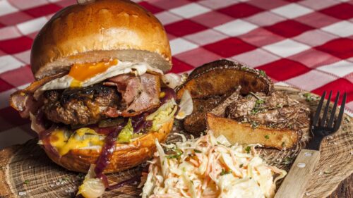 Hamburger, Burger, Meat, Vegetables PC Wallpapers Free Download