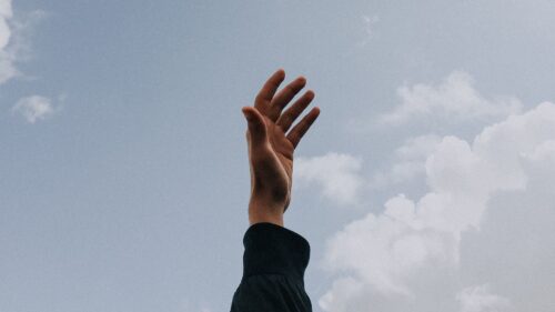 Hand, Sky, Clouds Wallpapers Free Download