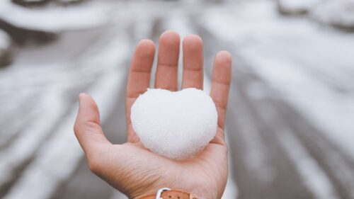 Hand, Snow, Heart Wallpapers Free Download