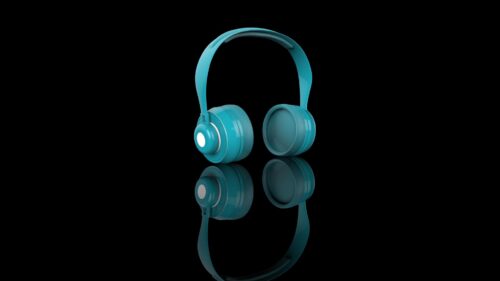 Headphones, Audio, Blue Wallpapers Free Download