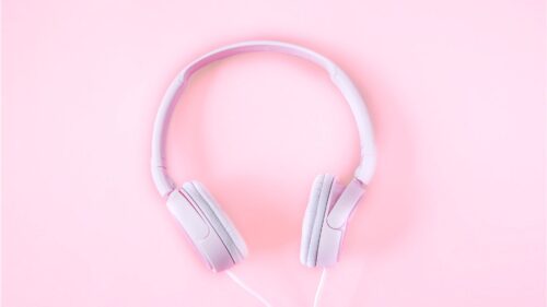 Headphones, Pink, Tender Wallpapers Free Download