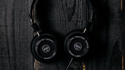 Headphones, Surface, Wooden Wallpapers Free Download