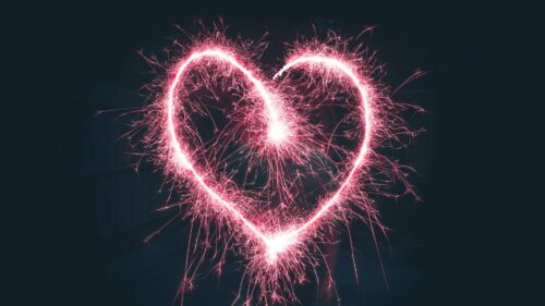 Heart, Art, Sparks Wallpapers Free Download