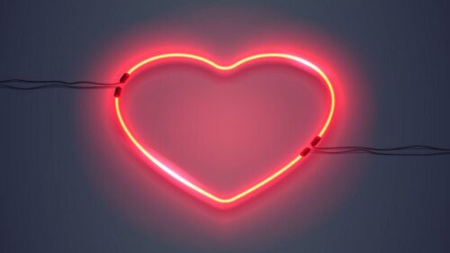 Heart, Backlight, Neon Wallpapers Free Download
