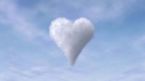 Heart, Clouds, Sky Wallpapers Free Download