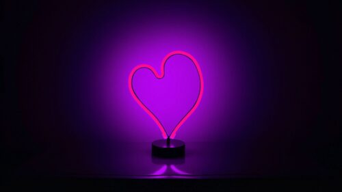 Heart, Neon, Backlight Wallpapers Free Download