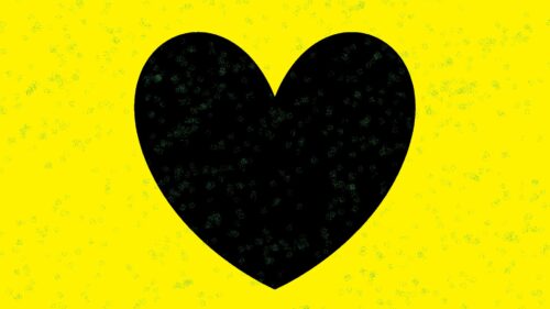 Heart, Yellow, Glitter Wallpapers Free Download