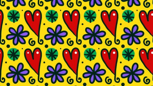 Hearts, Patterns, Art Wallpapers Free Download