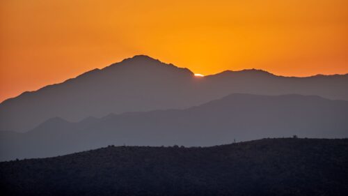 Hill, Sunset, Sky Wallpapers Free Download