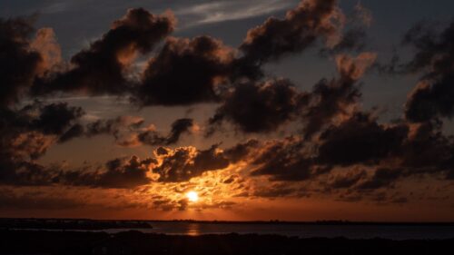 Horizon, Sunset, Clouds Wallpapers Free Download