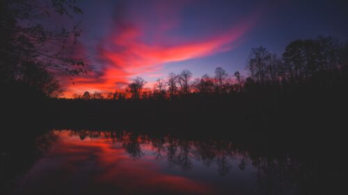 Horizon, Sunset, River Wallpapers Free Download