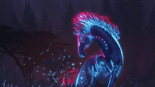 Horse, Fantasy, Pattern HD Wallpapers Free Download
