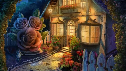 House, Art, Flowers, Yard, Fabulous HD Wallpapers Free Download
