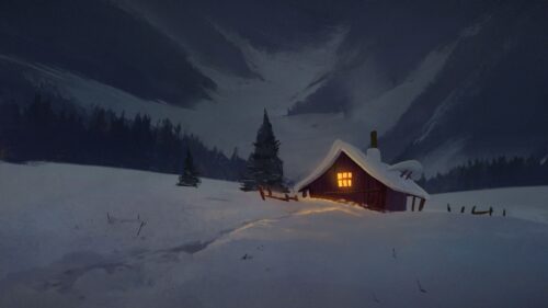 House, Hut, Night HD Wallpapers Free Download