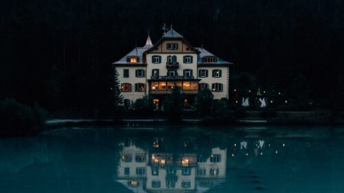 House, Lake, Mountains HD Wallpapers Free Download